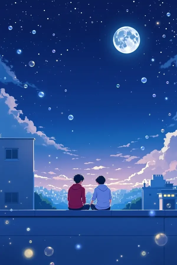 月色晴空海报